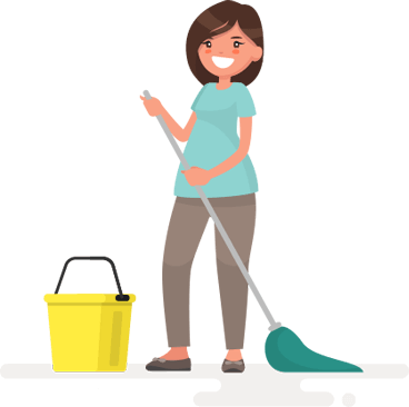 girl-cleaning